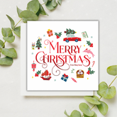 CHARITY CHRISTMAS CARD: Luxe Foiled Festive Medley Merry Christmas (8 pack)