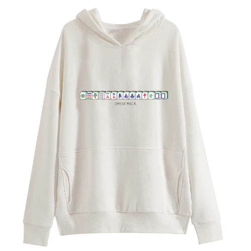 HOODIE: Mahjong Designs (5 designs / 2 colours)