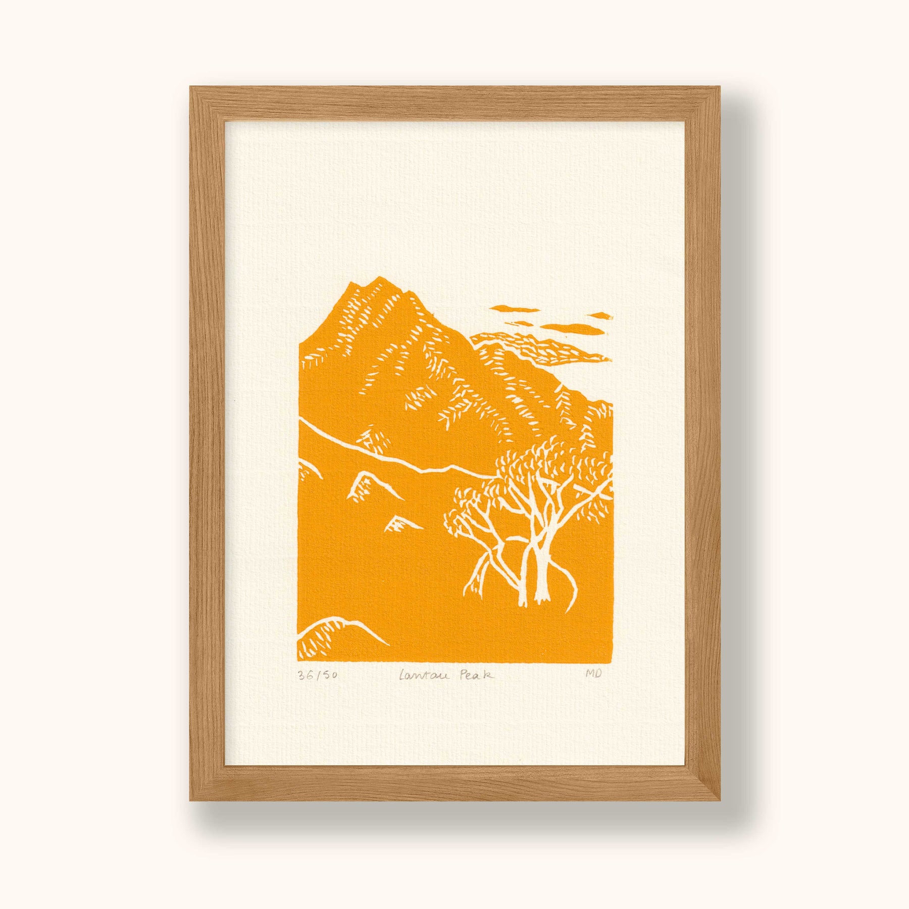 COULEUR AUBE PRINT: Lantau Peak Linoprint (available in 5 colours)