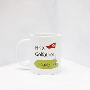 HOLE-IN-ONE SET: 3 Personalised Golf Balls + Custom Mug + Greeting Card + Local Delivery