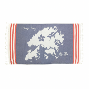 TURKISH TOWEL: HK Map (2 colours Available)