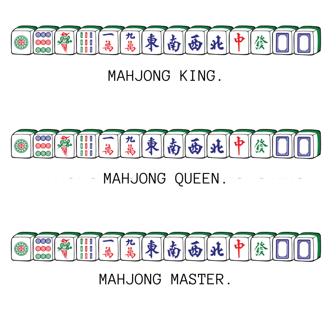 PERSONALISED SWEATSHIRT: Mahjong Design ( 2 colours)