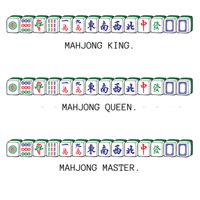 WHITE SWEATSHIRT: Mahjong (4 designs)