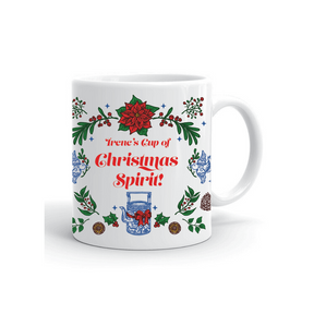 PERSONALISED CHRISTMAS MUG: A Cup of Christmas Cheer/Christmas Spirit (2 designs)