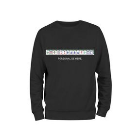 PERSONALISED SWEATSHIRT: Mahjong Design ( 2 colours)