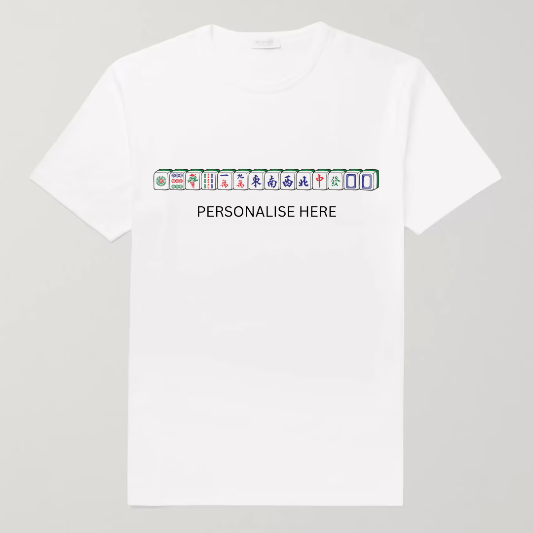 PERSONALISED T-SHIRT: Mahjong Designs (2 colours)