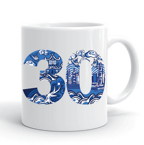 CERAMIC MUG: Chinoiserie Numbers