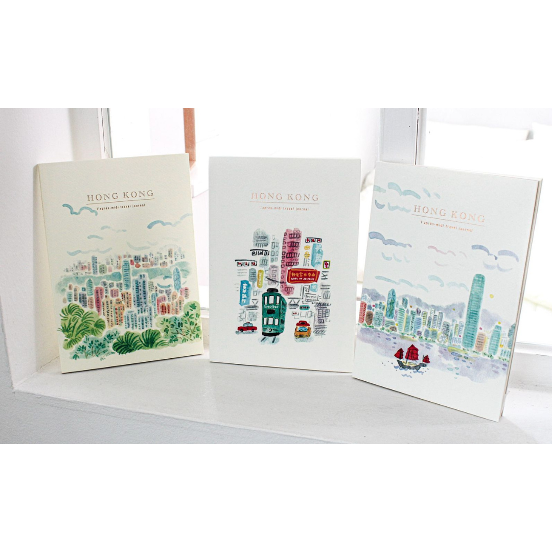 NOTEBOOK:  HK Tram / HK Harbour / Victoria Peak ( 3 designs)