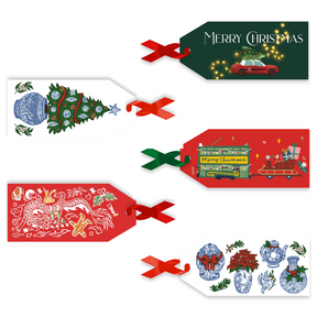 CHARITY CHRISTMAS GIFT TAGS: Singles & Multi buy (5 designs)