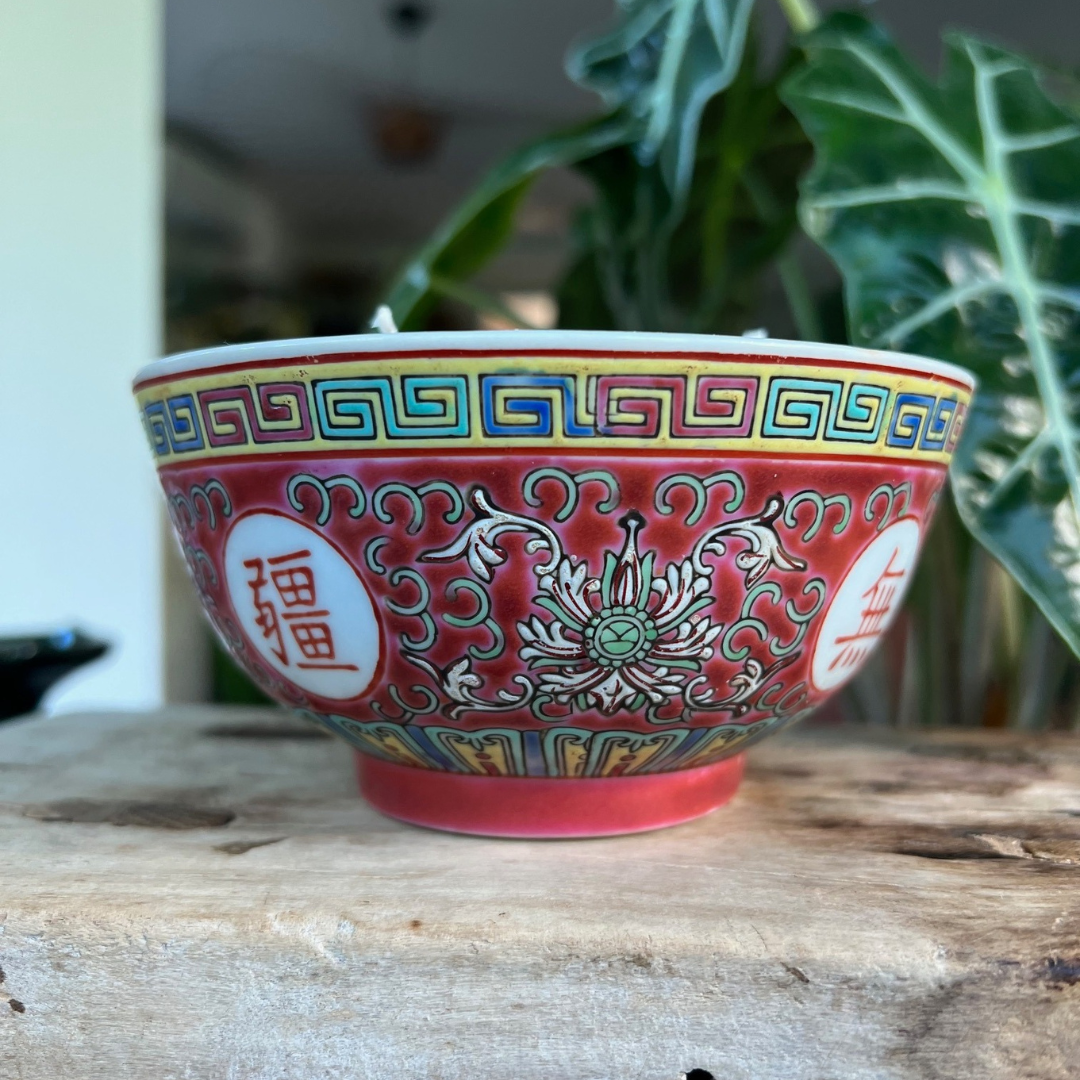 CANDLE: Red Heritage Vintage Bowl