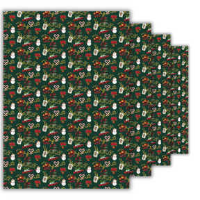 CHRISTMAS CHARITY GIFT WRAP AND TAGS: Festive Hong Kong Icons (10 sheets + 20 tags)