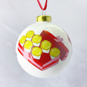 BOXED SET OF 12 GLASS BAUBLES: 12 Days of Hong Kong Christmas