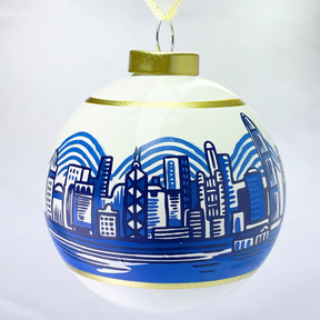 GLASS BAUBLE: Hong Kong Skyline