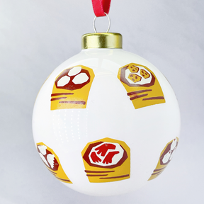 BOXED SET OF 12 GLASS BAUBLES: 12 Days of Hong Kong Christmas