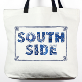 TOTE BAG: Chinoiserie Hong Kong Districts