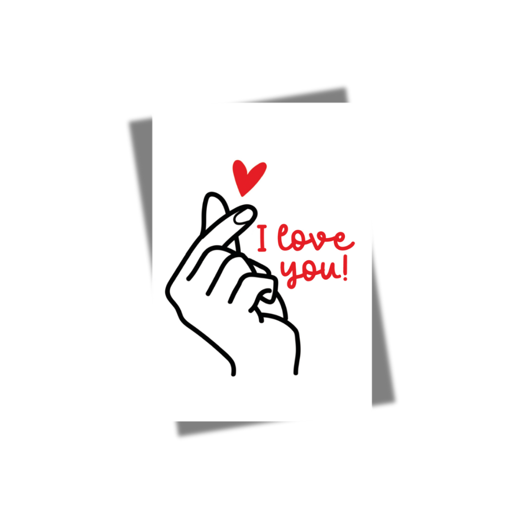 GREETING CARD: I Love You