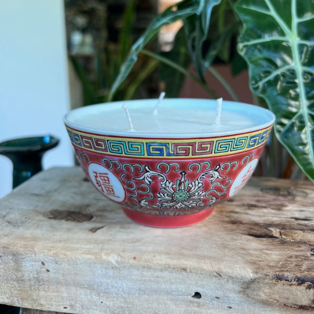 CANDLE: Red Heritage Vintage Bowl