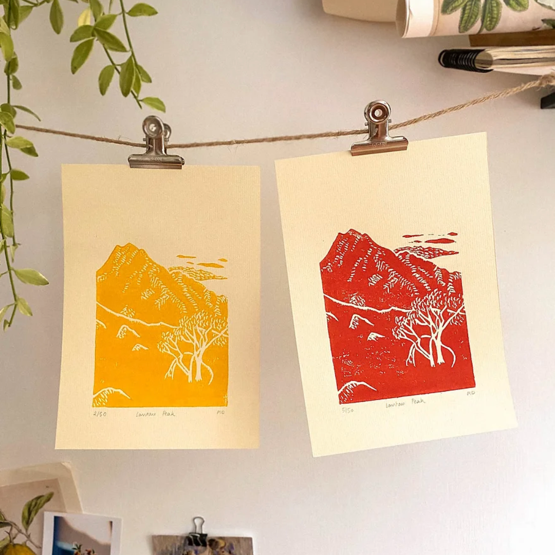 COULEUR AUBE PRINT: Lantau Peak Linoprint (available in 5 colours)