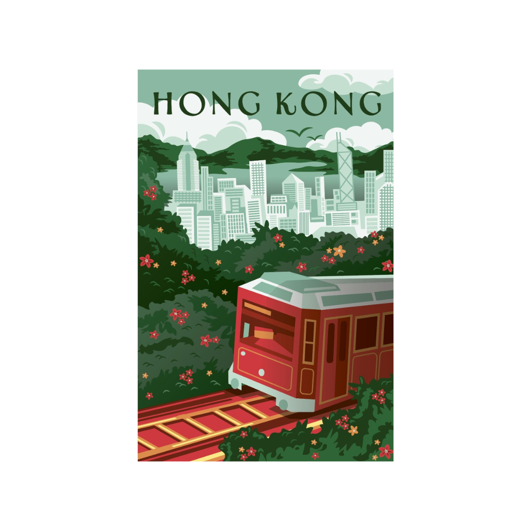 LRP POSTCARD: Hong Kong Peak Tram