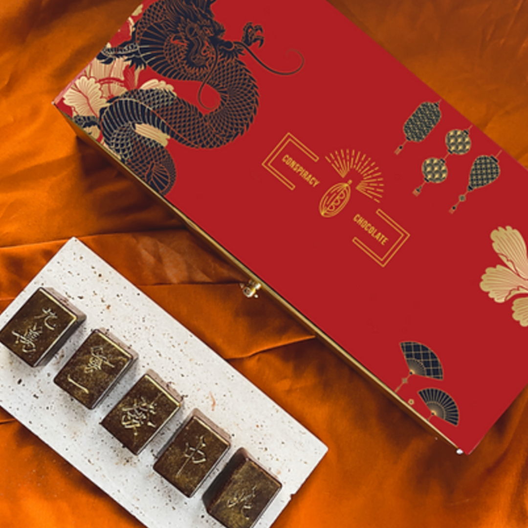 PRE-ORDER- CHINESE NEW YEAR CHOCOLATE: Mahjong Tea Pralines