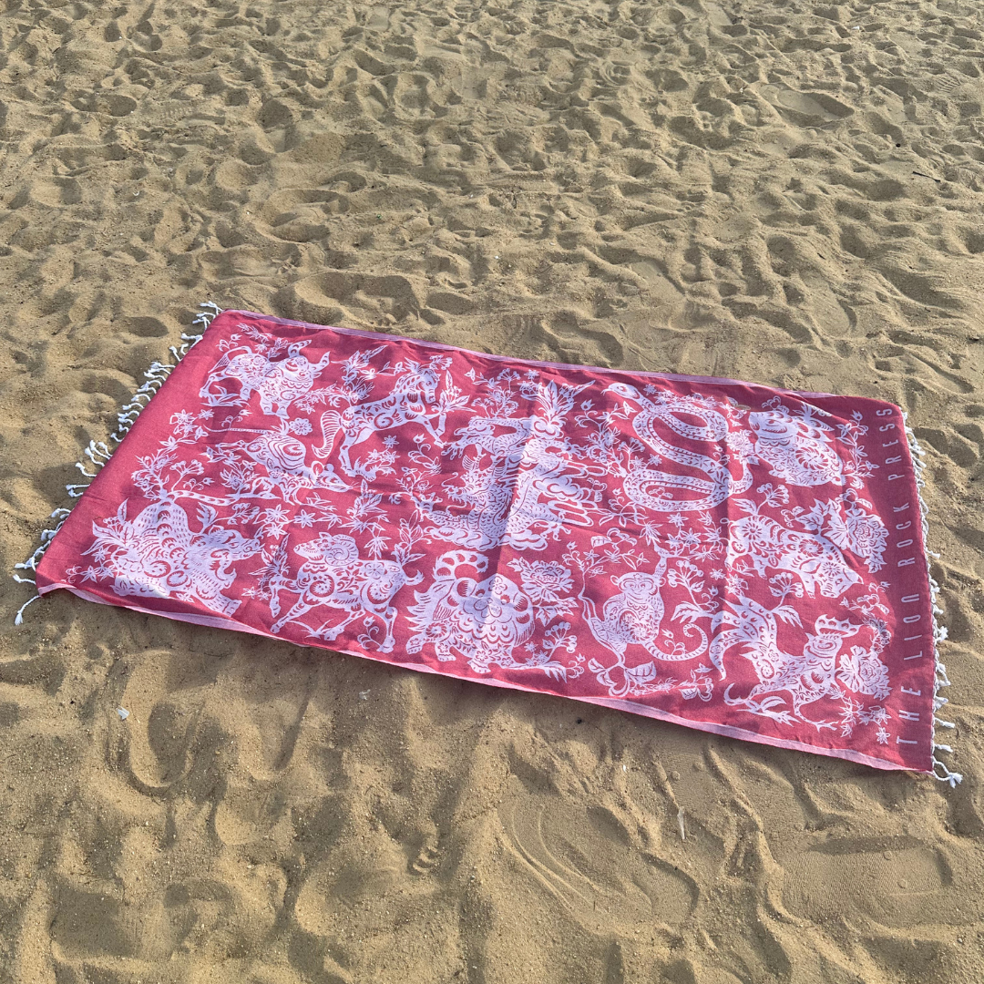 TURKISH TOWEL: Zodiac (Red)