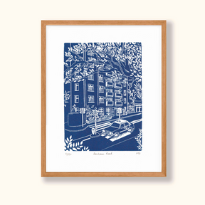 COULEUR AUBE PRINT: Bonham Road Linoprint (available in 2 colours)