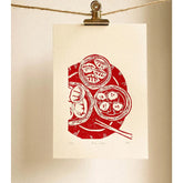 COULEUR AUBE PRINT: Dim Sum Linoprint (available in 4 colours)