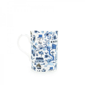 CERAMIC MUG: HK Toile Foil Tall Mugs (3 colours)