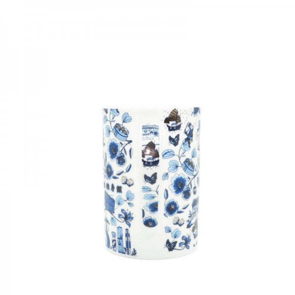 CERAMIC MUG: HK Toile Foil Tall Mugs (3 colours)