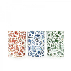 CERAMIC MUG: HK Toile Foil Tall Mugs (3 colours)